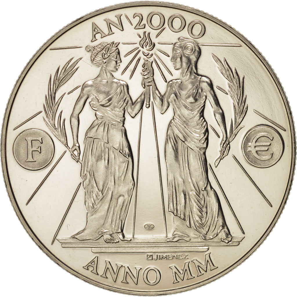 France, Medal, European coinage test, Politics, Society, War, 2000, SPL, Nickel