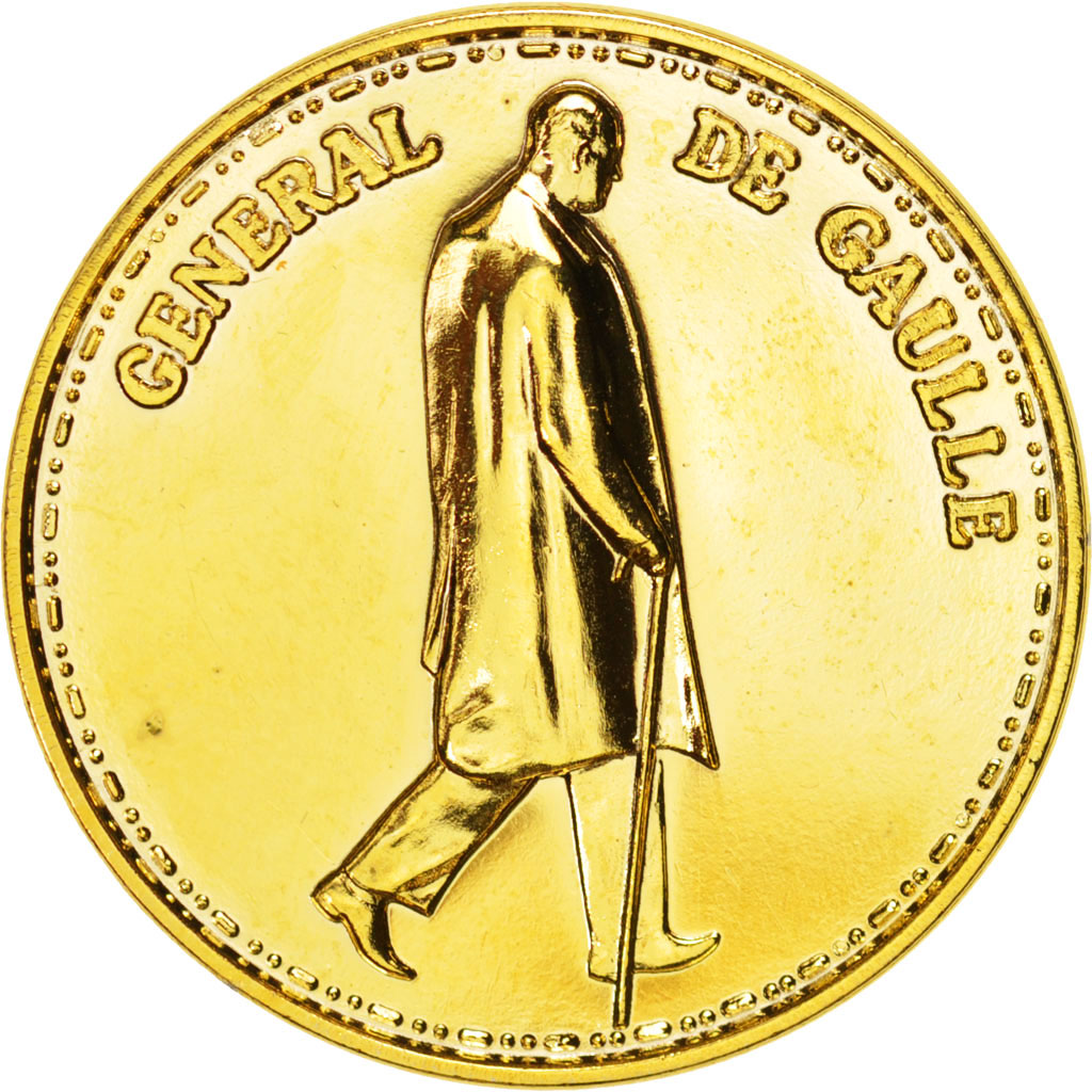 France, Medal, Charles de Gaulle, 25th death anniversary, History, 1995, SUP