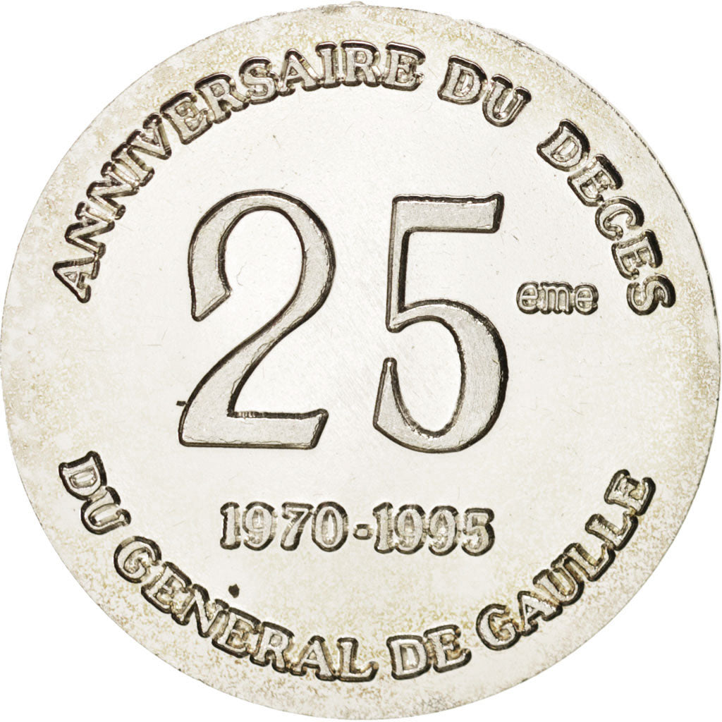 France, Medal, Charles de Gaulle, 25th death anniversary, History, 1995, SUP