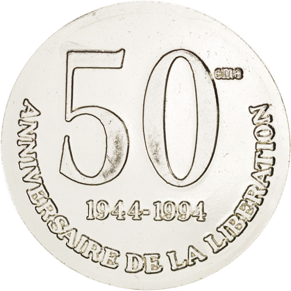 France, Medal, Charles De Gaulle, 50th liberation anniversary, History, 1994