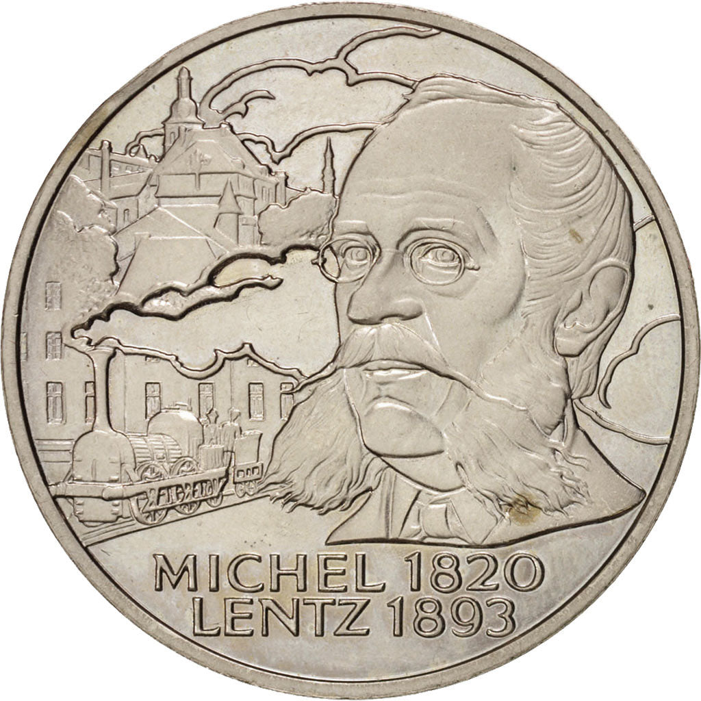 Luxembourg, European coinage test, 5 euro, Politics, Society, War, Medal, 199...