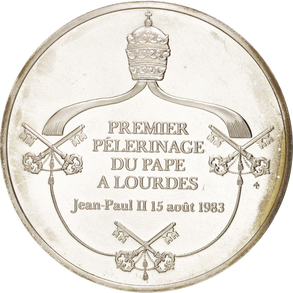 France, Jean-Paul II, Pélerinage à Lourdes, Religions & beliefs, Medal