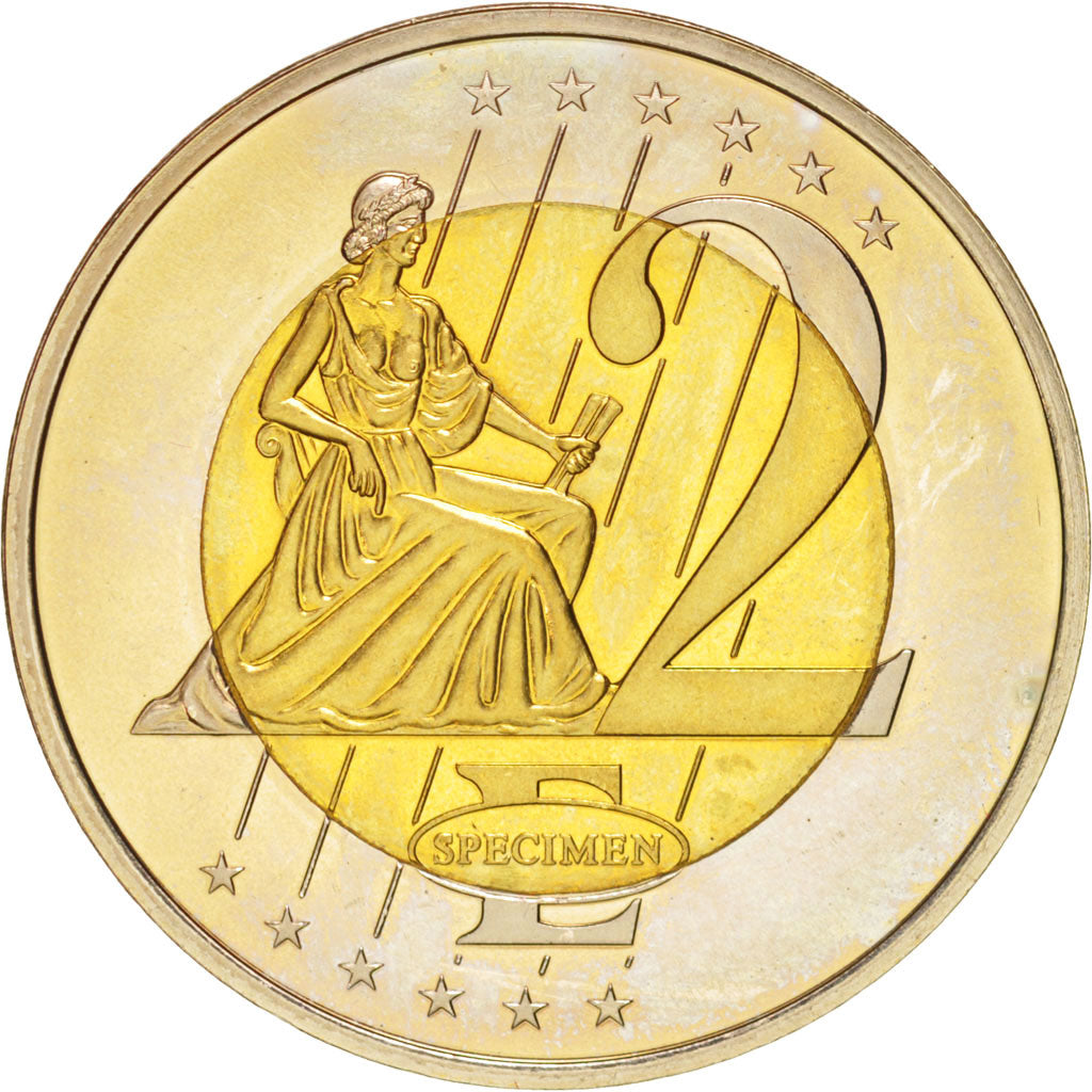 Slovenia, European coinage test, 2 euro, Politics, Society, War, Medal, 2007,...