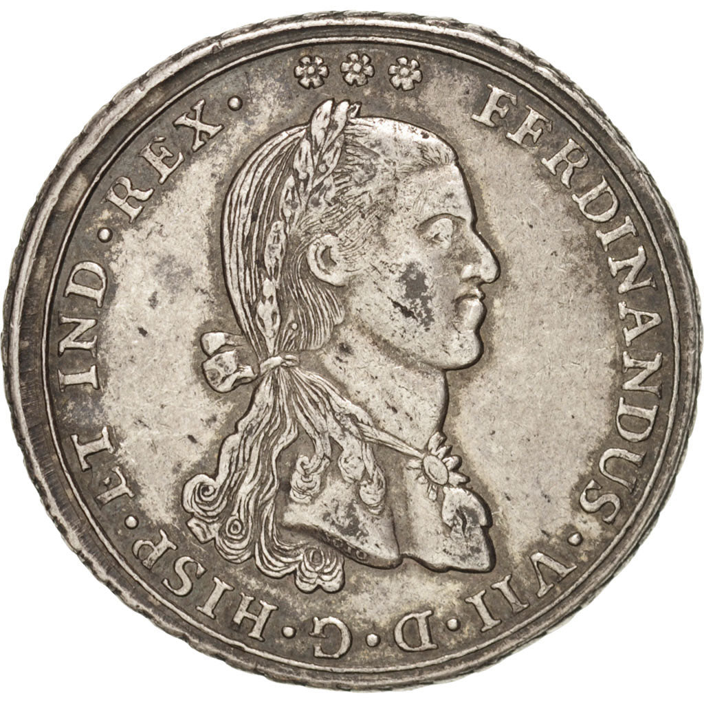 France, Ferdinand VII silver Proclamation 4 Reales, Politics, Society, War