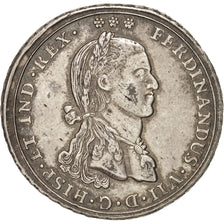 France, Ferdinand VII silver Proclamation 4 Reales, Politics, Society, War
