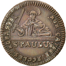 Coin, German States, MUNSTER, 3 Pfenning, 1760, AU(55-58), Copper, KM:430