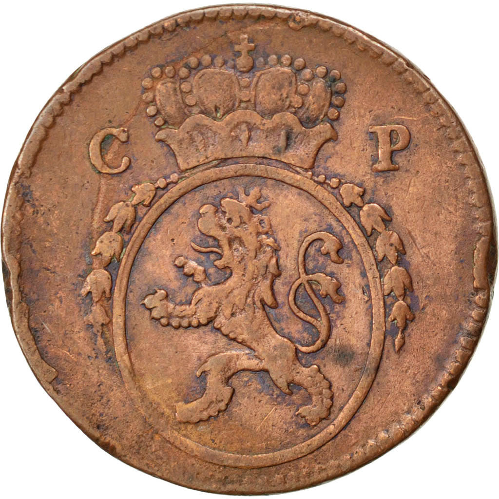 GERMAN STATES, 1/2 Kreuzer, 1777, KM #438, VF(30-35), Copper, 23, 4.55
