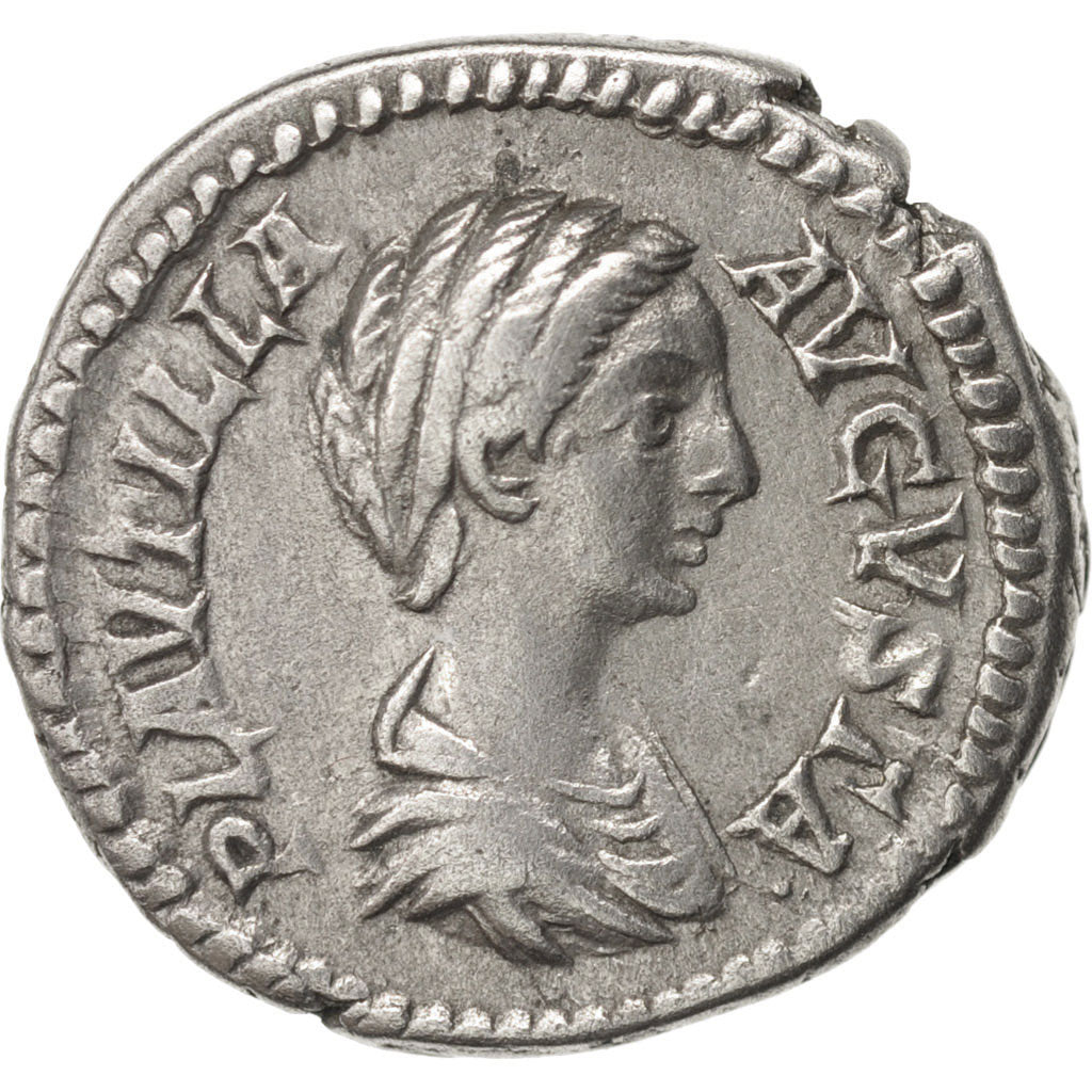Plautilla, Denarius, 202, Roma, AU(50-53), Silver, RIC:363b