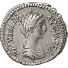 Plautilla, Denarius, 202, Roma, AU(50-53), Silver, RIC:363b