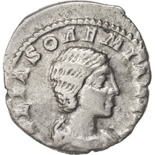 Coin, Julia Soaemias, Denarius, 219, Roma, EF(40-45), Silver, RIC:243