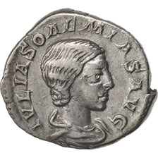 Coin, Julia Soaemias, Denarius, 219, Roma, AU(50-53), Silver, RIC:243