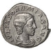Coin, Julia Soaemias, Denarius, 219, Roma, AU(50-53), Silver, RIC:243