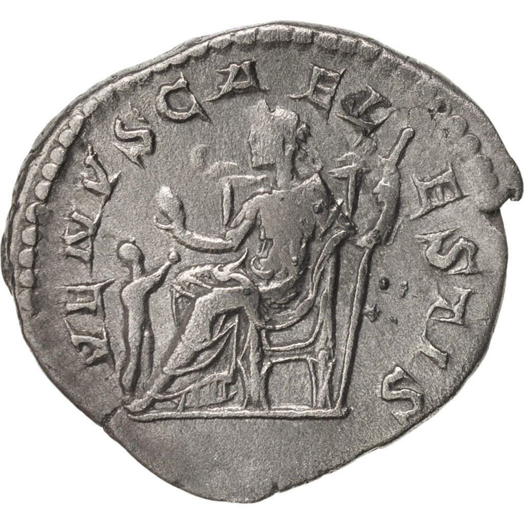 Coin, Julia Soaemias, Denarius, 219, Roma, AU(50-53), Silver, RIC:243