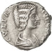 Julia Domna, Denarius, 202, Roma, VF(30-35), Silver, RIC:556