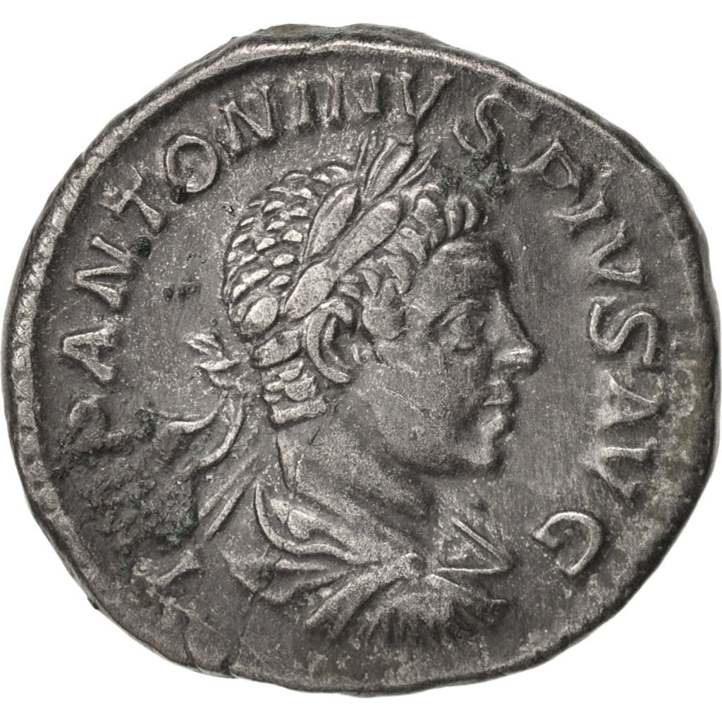 Elagabalus, Denarius, 220, Roma, AU(50-53), Silver, RIC:161