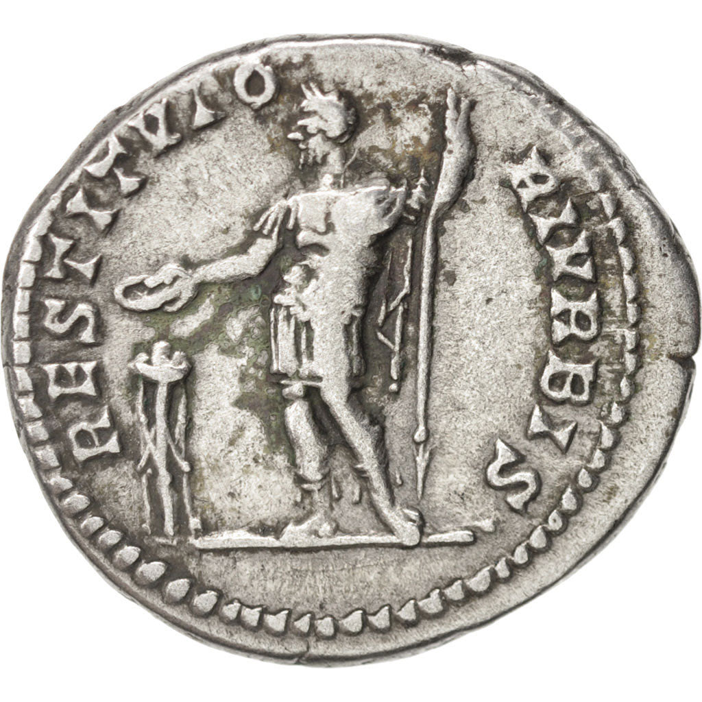 Septimius Severus, Denarius, 201, Roma, AU(50-53), Silver, RIC:167a