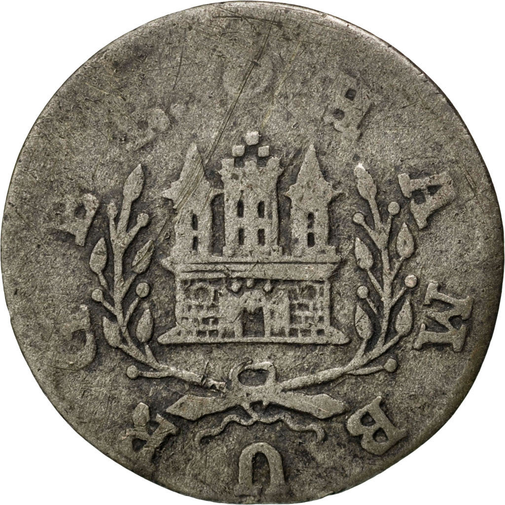 Coin, German States, HAMBURG, Schilling, 12 Pfennig, 1726, VF(20-25), Silver