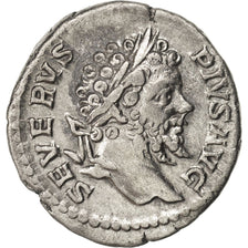 Septimius Severus, Denarius, 205, Roma, AU(50-53), Silver, RIC:196