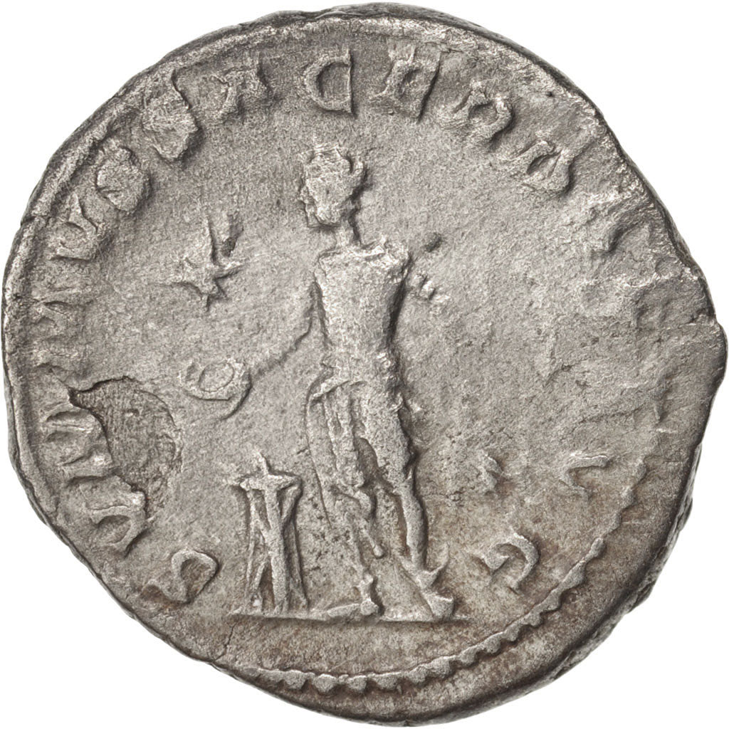 Moneta, Elagabalus, Denarius, 221, Roma, EF(40-45), Srebro, RIC:52
