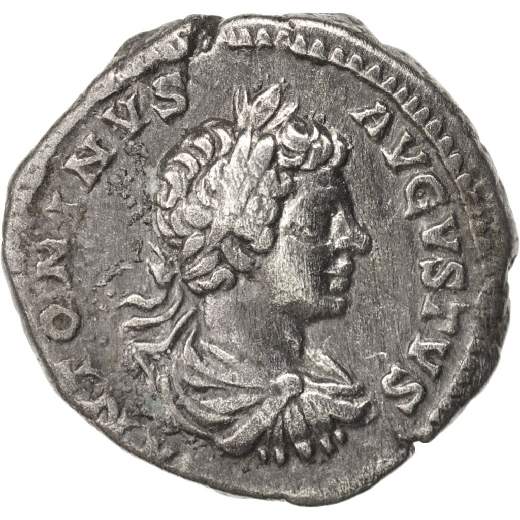 Coin, Caracalla, Denarius, AD 201, Roma, EF(40-45), Silver, RIC:39a