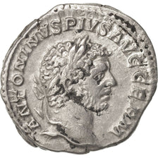 Münze, Caracalla, Denarius, 215, Roma, SS+, Silber, RIC:258c var.