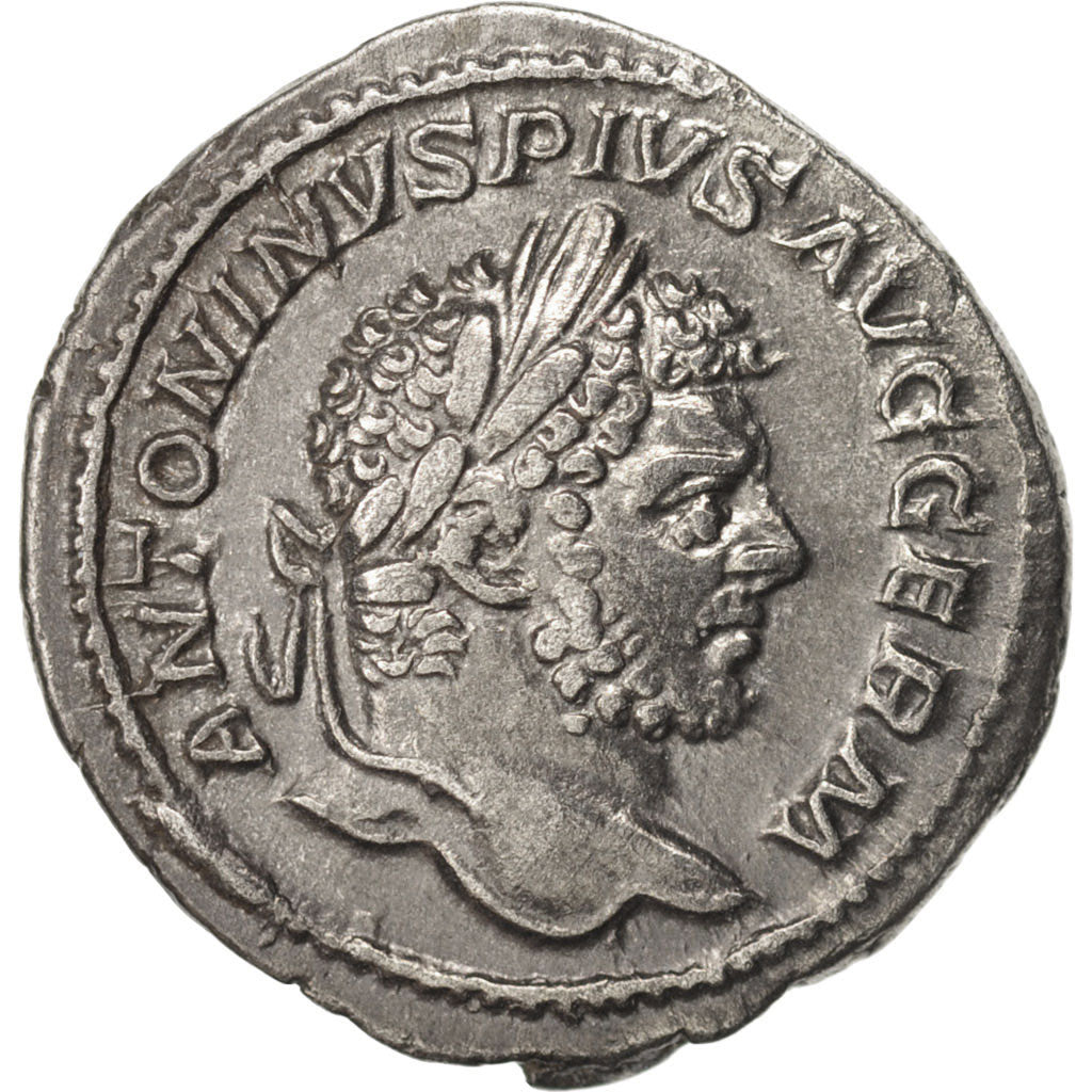 Coin, Caracalla, Denarius, 214, Roma, AU(55-58), Silver, RIC:246