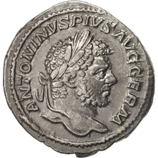 Coin, Caracalla, Denarius, 214, Roma, AU(55-58), Silver, RIC:246