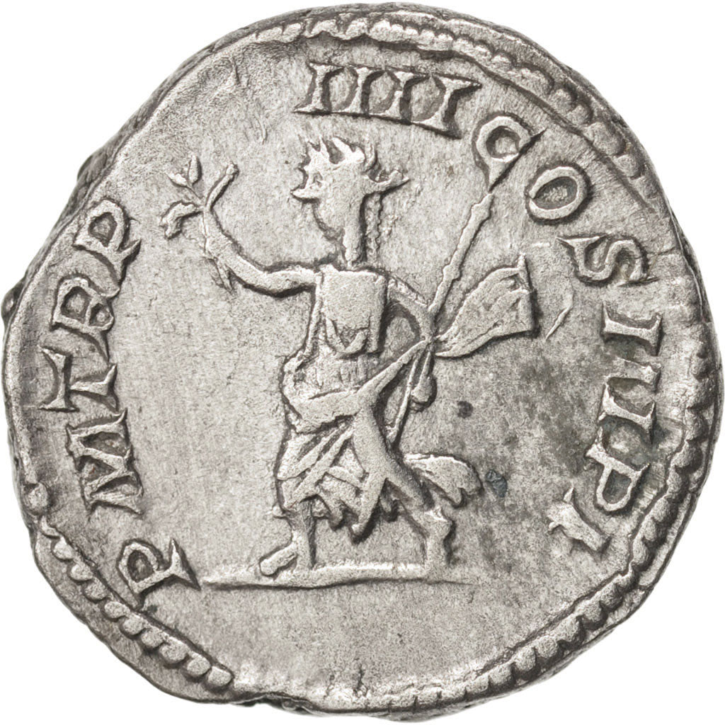 Caracalla, Denarius, 211, Roma, AU(50-53), Silver, RIC:184