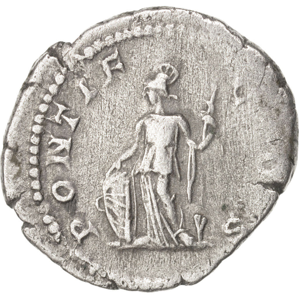 Coin, Geta, Denarius, 207, Roma, AU(50-53), Silver, RIC:34b