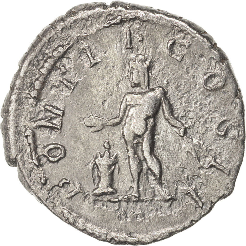 Moneda, Geta, Denarius, 208, Roma, MBC, Plata, RIC:59b