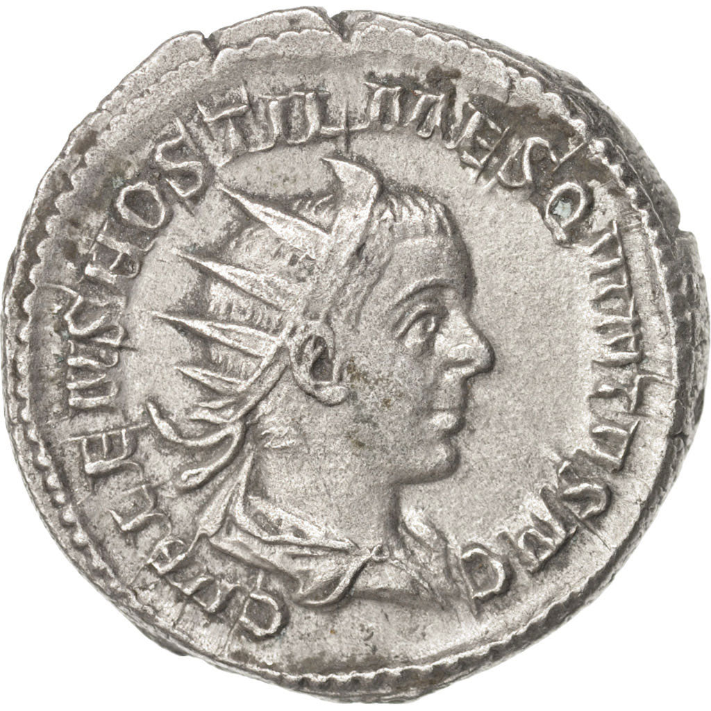 Hostilian, Antoninianus, 251, Roma, AU(55-58), Billon, RIC:177b