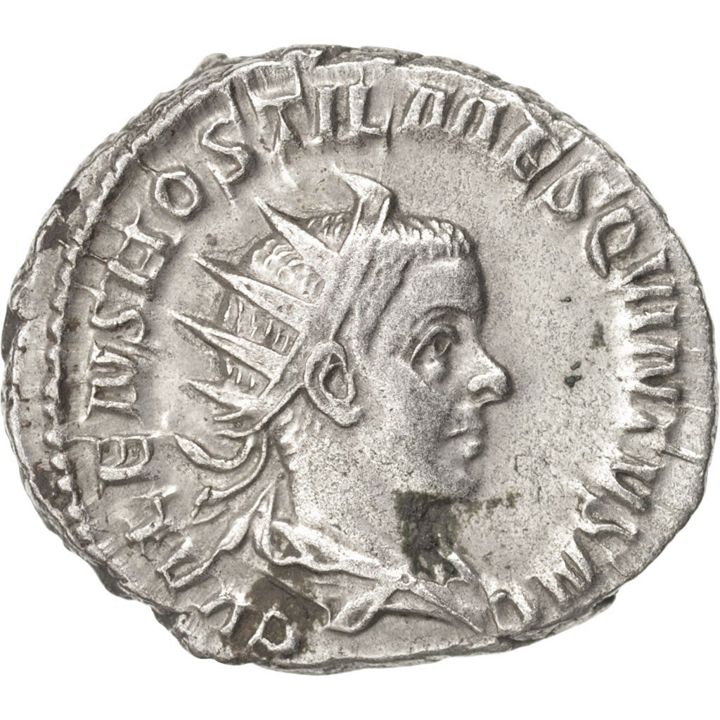 Hostilian, Antoninianus, 251, Roma, AU(55-58), Billon, RIC:177b
