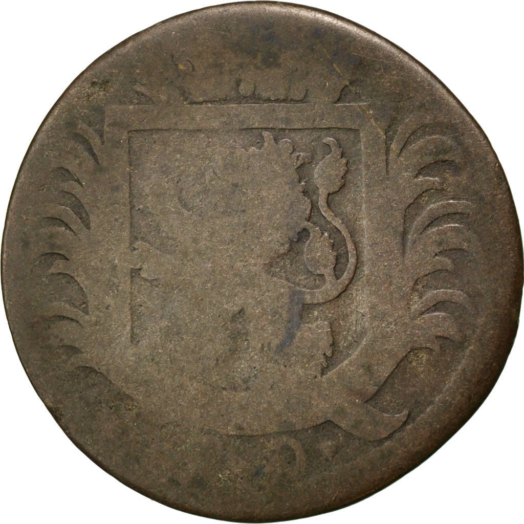 Coin, German States, JULICH-BERG, Karl Philipp, Stuber, 1737, VF(20-25), Billon