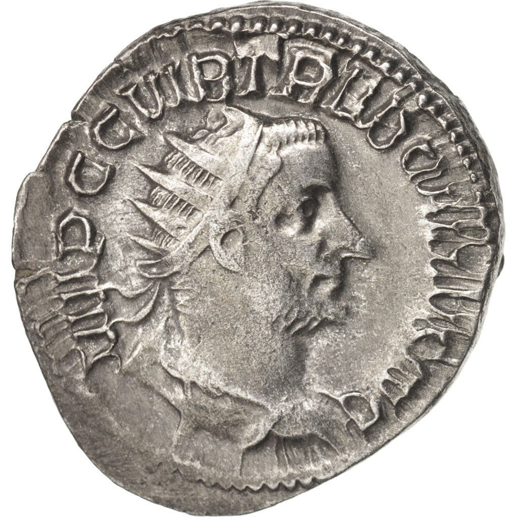 Coin, Trebonianus Gallus, Antoninianus, 252, Roma, EF(40-45), Billon, RIC:72