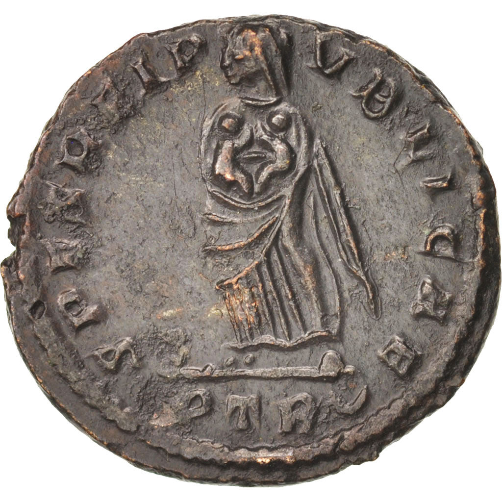 Moneda, Fausta, Nummus, 325, Trier, SC, Cobre, RIC:484