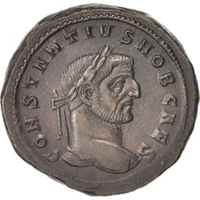 Constantius I, Follis, 296, Ticinum, MS(63), Copper, RIC:32a