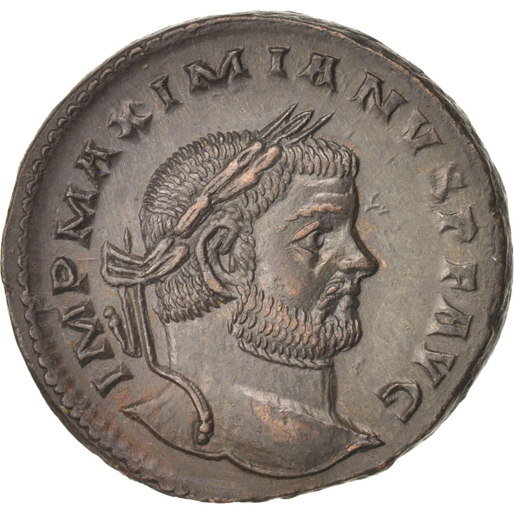 Maximianus, Follis, 296, Trier, MS(63), Copper, RIC:181b