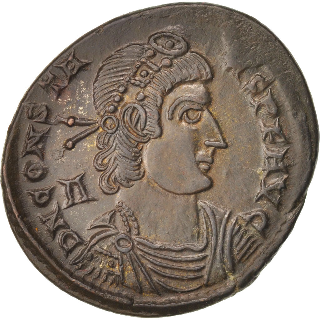 Coin, Constans, Maiorina, 351-352, Lyons, MS(63), Copper, RIC:82 var.