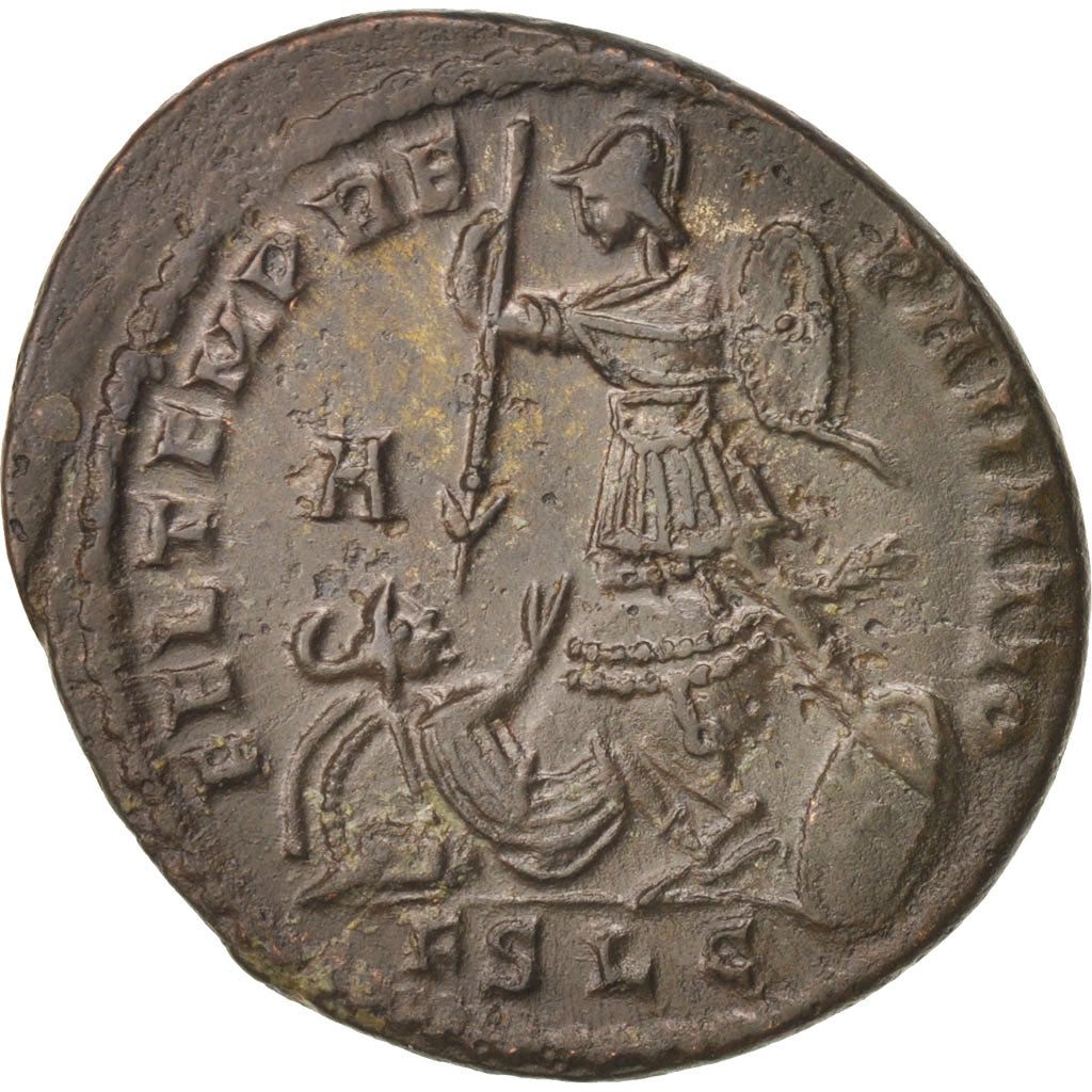 Coin, Constans, Maiorina, 351-352, Lyons, MS(63), Copper, RIC:82 var.