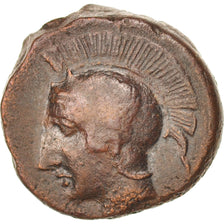 Moneda, Sicily, Kamarina, Tetras, 420-410, Kamarina, MBC+, Bronce