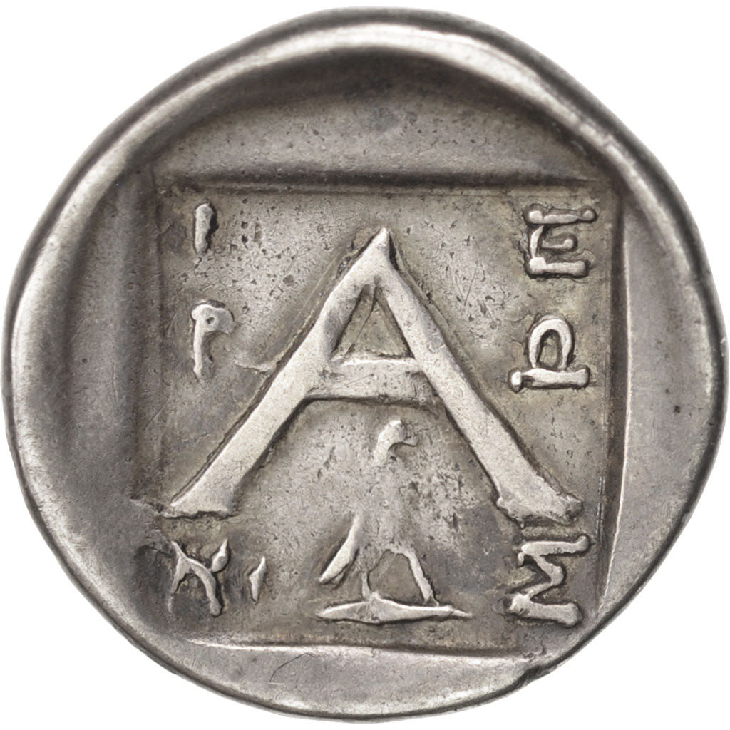Argolis, Argos, Triobol, 90-50, Argos, AU(55-58), Silver