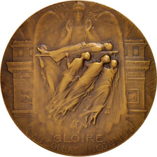 France, Medal, Unknown soldier, History, 1921, Benard, AU(55-58), Bronze