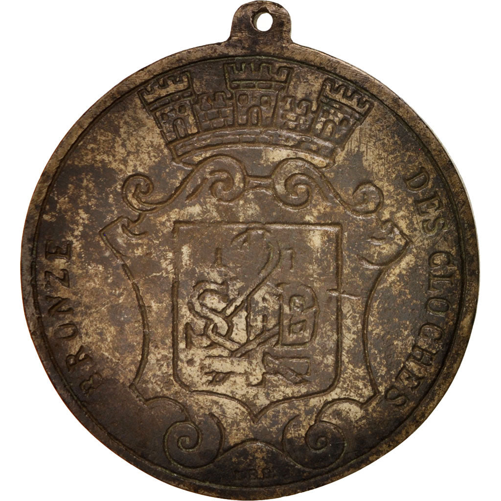 France, Medal, Saint-Martin church, Religions & beliefs, 1895, AU(55-58), Bronze