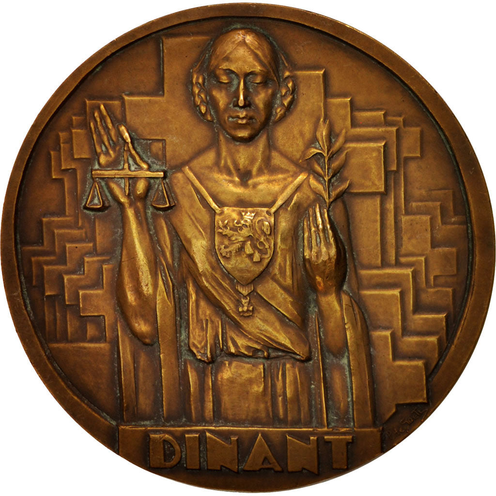 France, Medal, Dinant, History, AU(50-53), Bronze