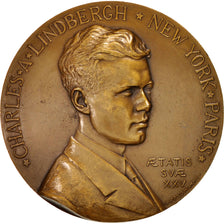 France, 1srt Flight New-York - Paris, Lindbergh, Aviation, Medal, 1927, SPL,...