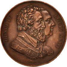 Francia, Medal, Henry IV statue re-establishment, History, Gayrard, MBC+, Cobre