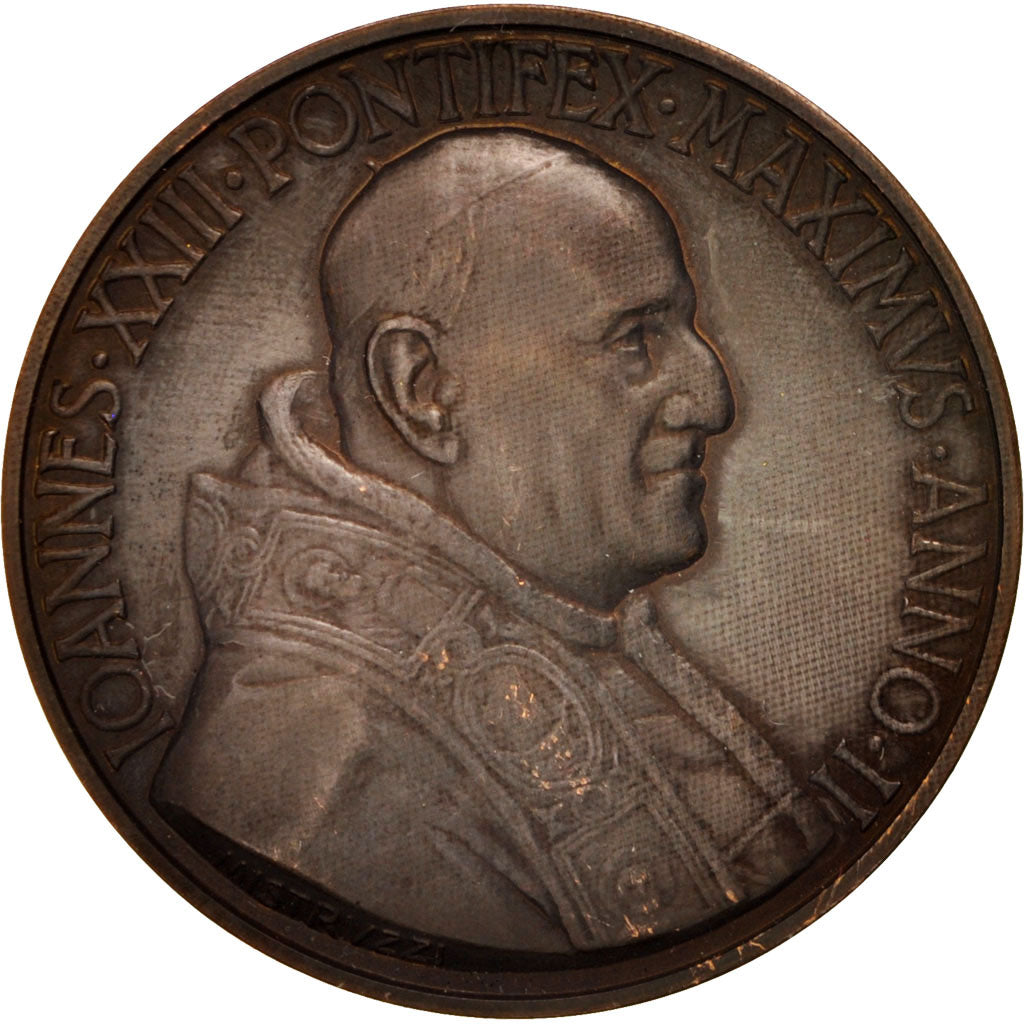 Vatican, John XXIII, Religions & beliefs, Medal, AU(55-58), Mistruzzi