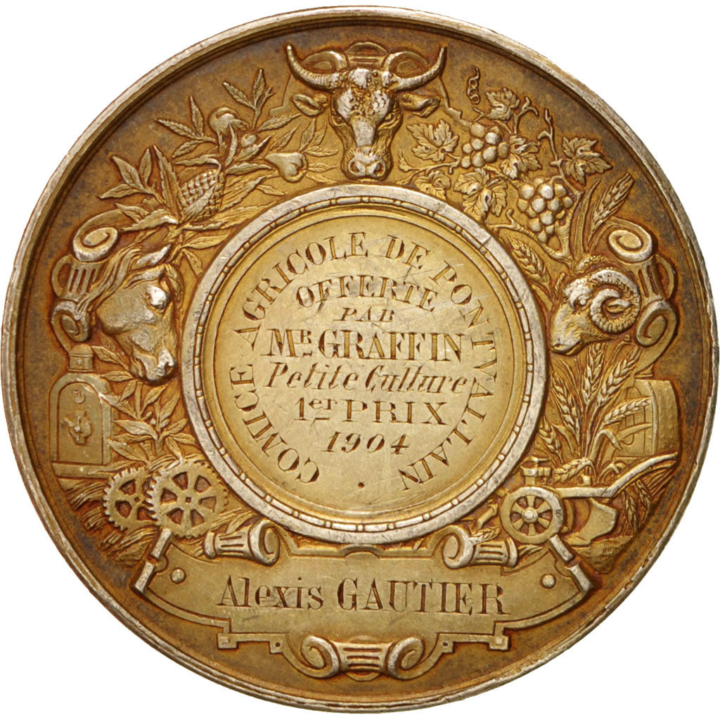 France, Comice Agricole de Pontvallain, Business & industry, Medal, 1904