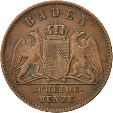 GERMAN STATES, Kreuzer, 1862, KM #242, AU(50-53), Copper, 21.6, 4.25