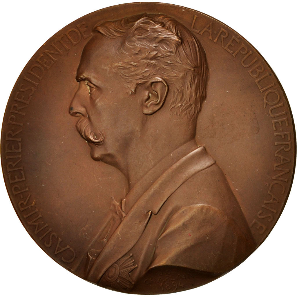 France, Medal, President Casimir Perier, History, 1894, Chaplain, AU(55-58)